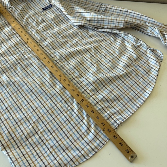 Columbia PFG Super Tamiami Light Plaid Long Sleeve Button Up Fishing Shirt XL - Picture 8 of 9